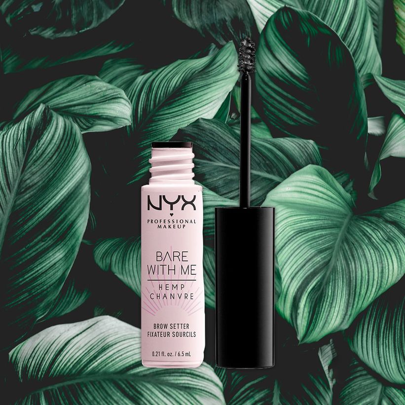 nyx professional makeup bare with me cannabis sativa seed oil brow setter kaş maskarası