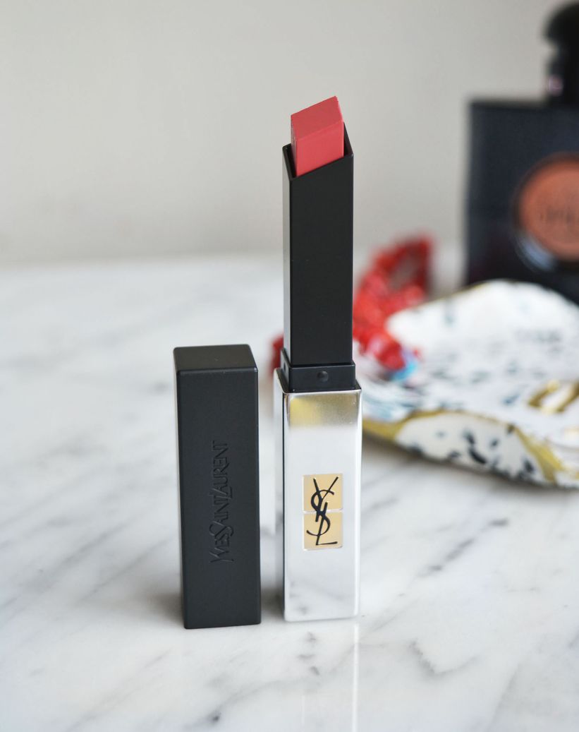 YSL Beauty’nin yeni Rouge Pur Couture The Slim Sheer Matte rujlarından 112 Raw Rosewood