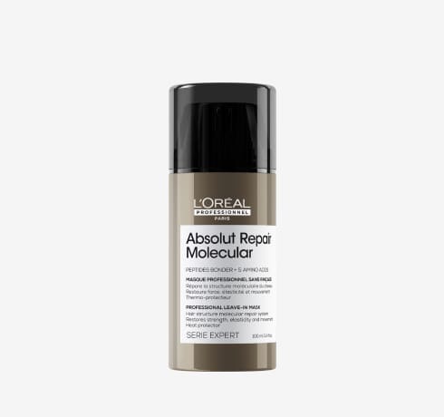 L'Oréal Professionnel Serie Expert Absolut Repair Molecular Tüm Yıpranmış Saçlar için Durulanmayan Maske