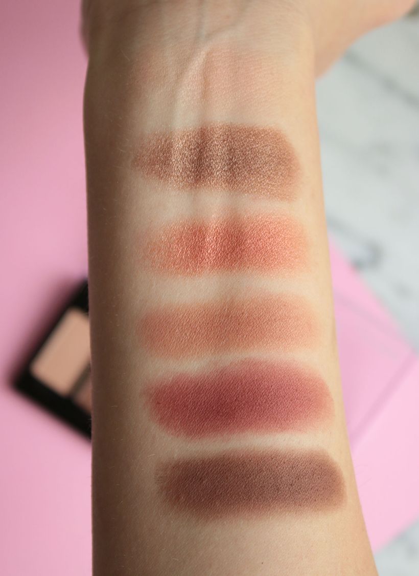 NYX Professional Makeup Ultimate Edit Petite Far Paletlerinin Yapısı warm neutrals swatch