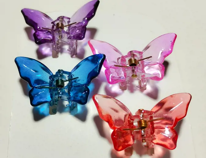 3. Nostaljik Kelebek Tokalar (Butterfly Clips)