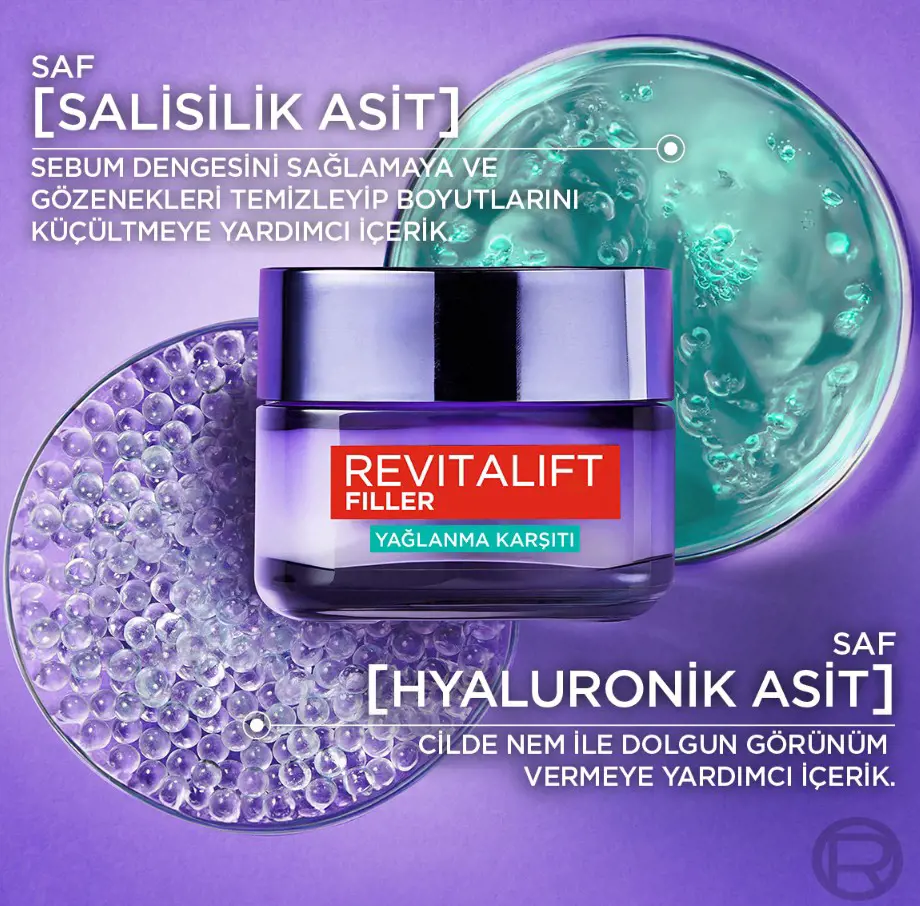 loreal paris revitalift filler yağlanma karşıtı su bazlı nemlendirici jel krem