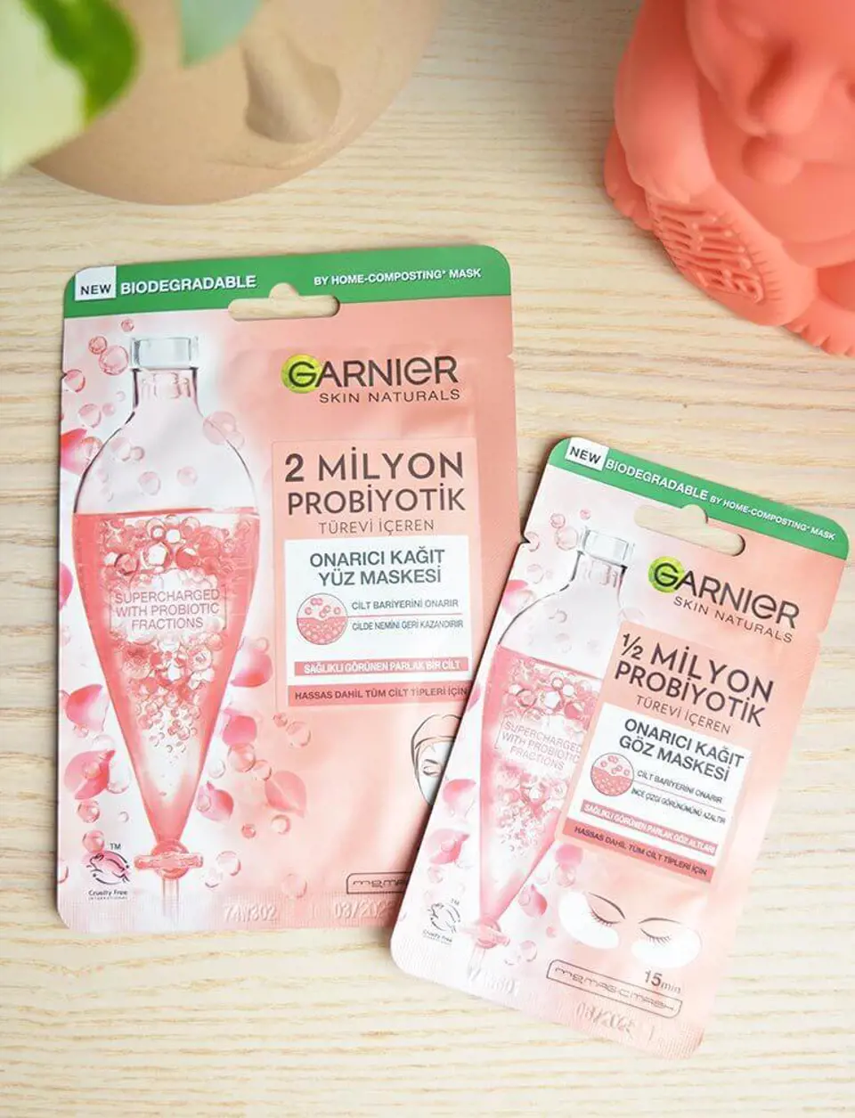Garnier 1/2 Milyon Probiyotik Türevi İçeren Onarıcı Kağıt Göz Maskesi