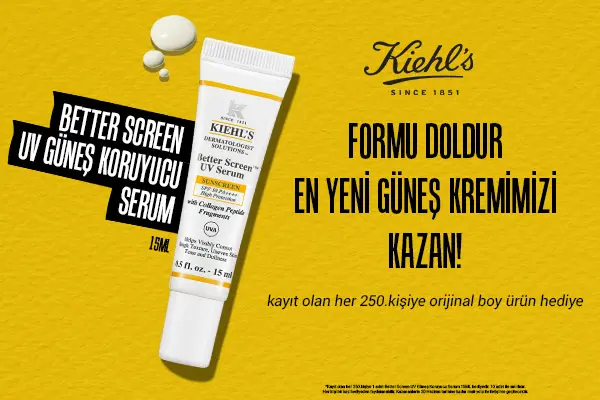 Kiehls güneş kremi kampanya