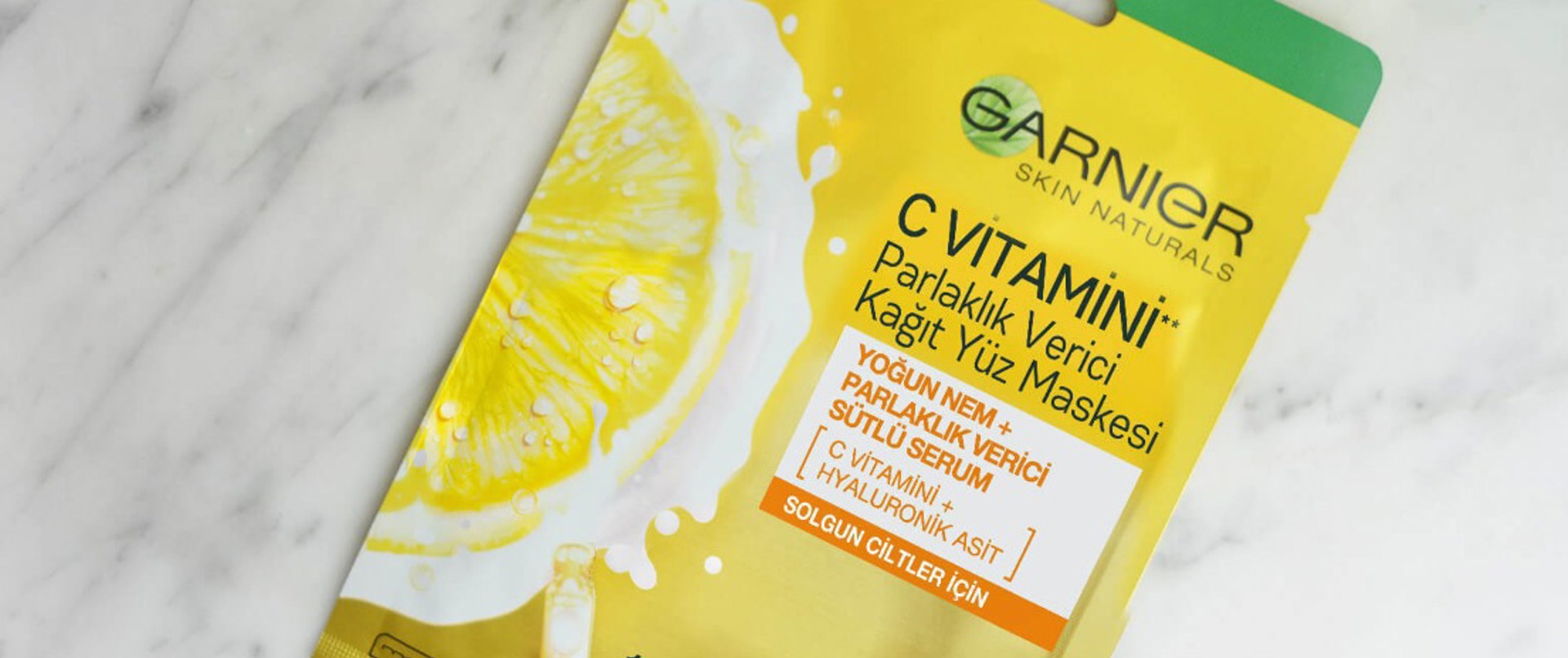 Deniyoruz: Garnier C Vitamini Kağıt Maske