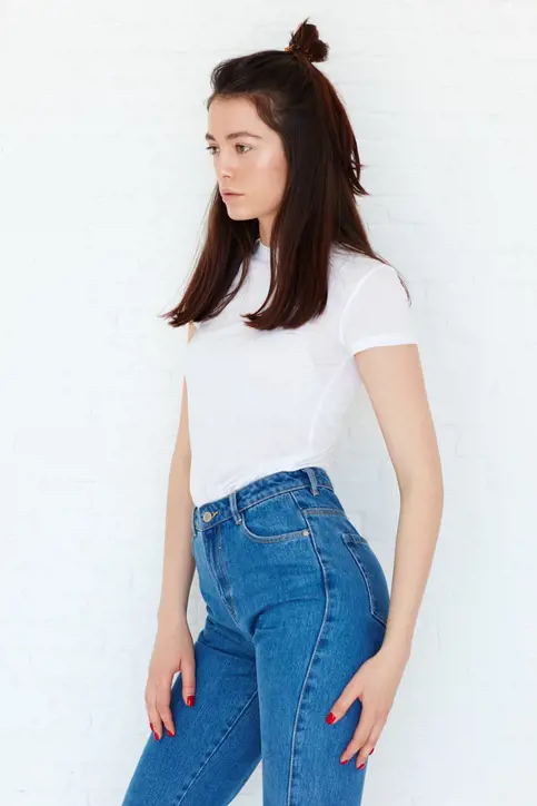 Yarım topuz saç modeli