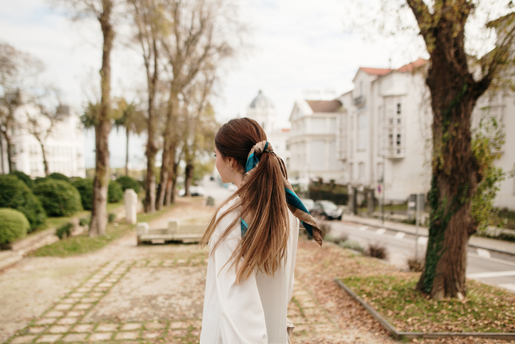 En Güzel Scrunchie'li Saç Modelleri